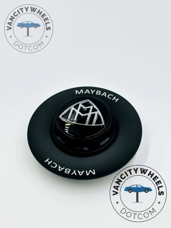 Maybach 146mm Black Wheel Center Hub Cover Cap for Mercedes Benz - Image 3