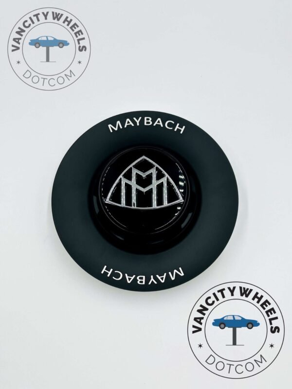 Maybach 146mm Black Wheel Center Hub Cover Cap For Mercedes Benz Maybach Wheels, Mercedes Benz 146mm Center HubCap Covers Black Color