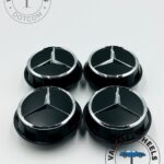 60mm AMG Black Surround Wheel Center Caps