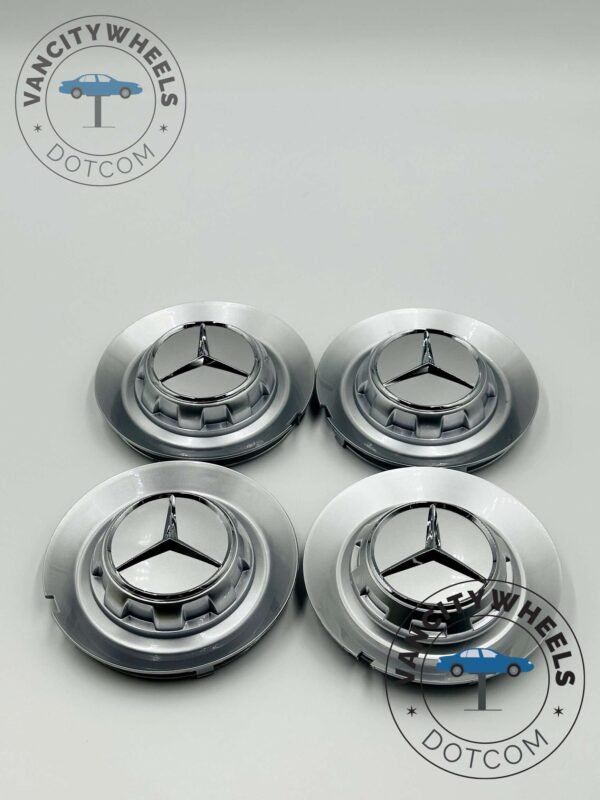 Mercedes Benz 147mm Wheel Center Hub Cover Cap Compatible with BC383 Compatible with Mercedes-Benz TY006 TY-006, Mercedes Benz 147mm Chrome