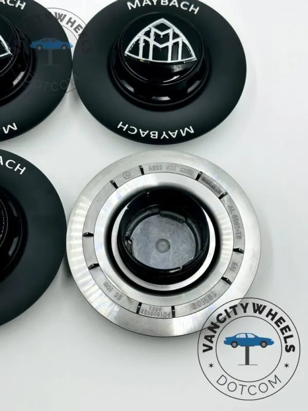 Maybach 146mm Black Wheel Center Hub Cover Cap for Mercedes Benz - Image 10