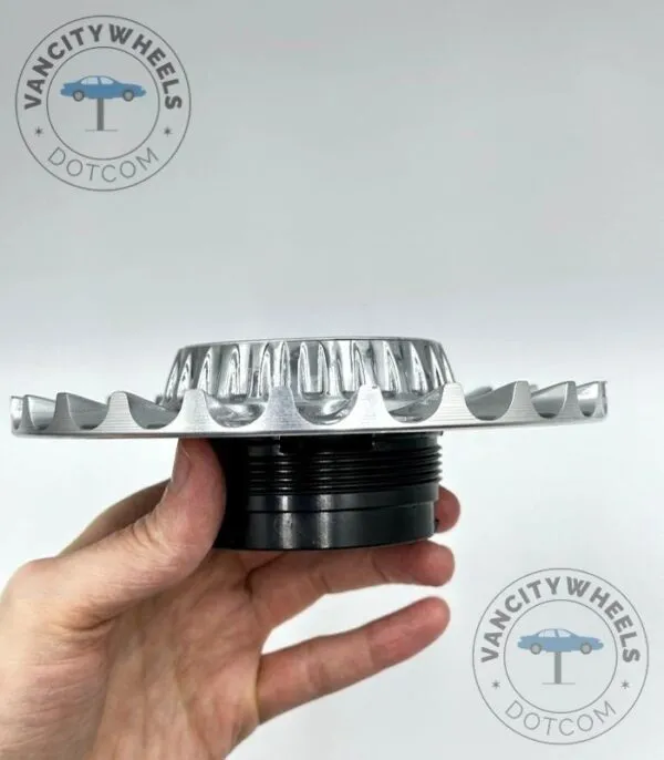 Mercedes Maybach 150mm Hub Caps – Chrome, Spike Wheels - (Set of 4) - Image 4