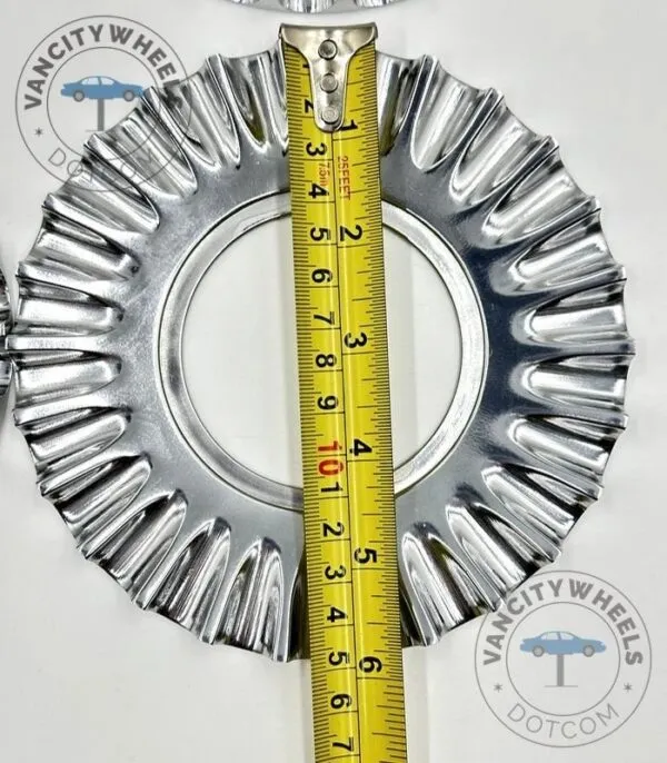 Mercedes Maybach 150mm Hub Caps – Chrome, Spike Wheels - (Set of 4) - Image 7