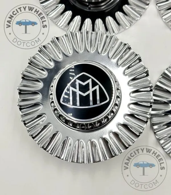 Premium Chrome Mercedes Benz Maybach Center Caps - (Set of 4) - Image 5