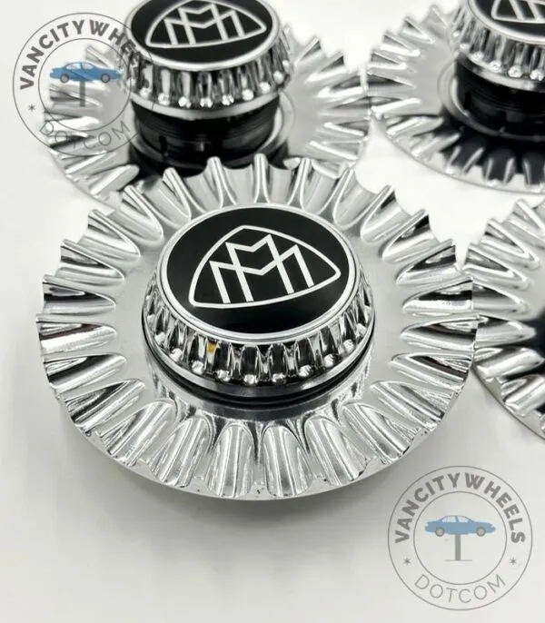 Premium Chrome Mercedes Benz Maybach Center Caps - (Set of 4) - Image 6
