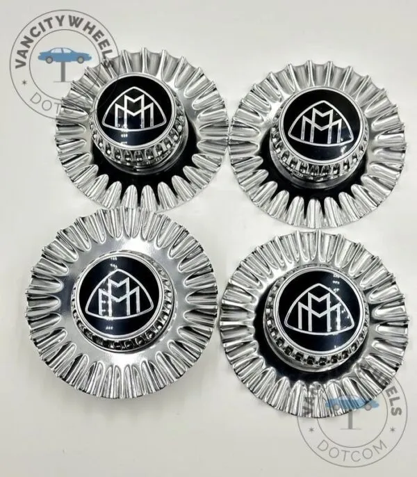 Premium Chrome Mercedes Benz Maybach Center Caps - (Set of 4) - Image 2