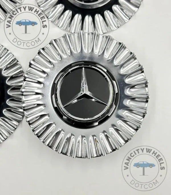 Chrome Mercedes Benz Maybach Center Cap Wheel Hub Cover – 150mm Fitment (Set of 4) - Image 4