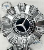 Mercedes GLS580 Hub Caps – Silver Chrome, Raised Star (A2234000400) - (Set of 4) - Image 3