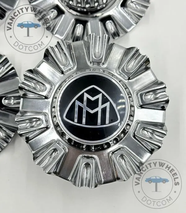 Mercedes Maybach S580 Hub Caps – Chrome, 145mm, Spike Design - (Set of 4) - Image 6
