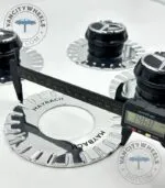 mercedes benz 147mm center caps – 147mm Chrome Wheel - (Set of 4) - Image 4