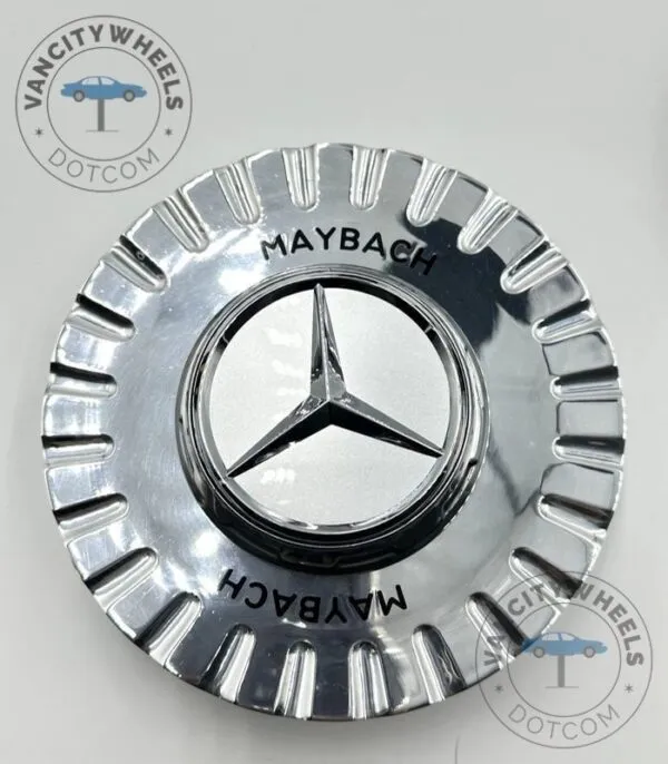 Mercedes Maybach Spike Center Caps – Chrome 147mm (4 Pack) - Image 3