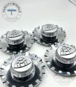 Mercedes Maybach 154mm Silver Spike Hubcap