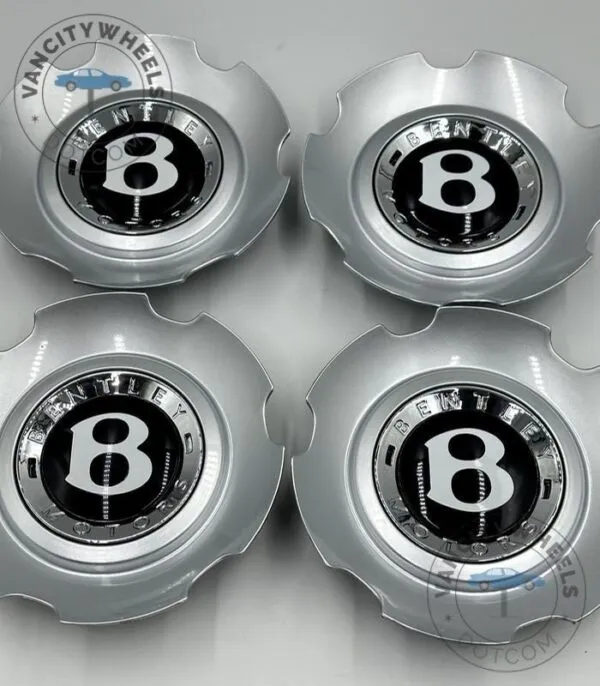 Bentley GT6 Wheel Caps – OEM Black/Silver, Flying Spur 6 Spoke - (Set of 4) - Image 2