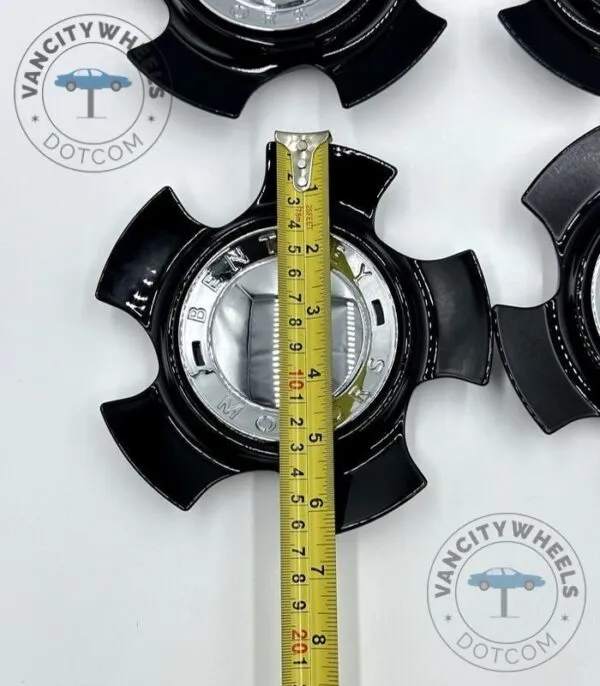 Bentley Black Wheel Center Caps – Luxury Finish (Set of 4) - Image 4