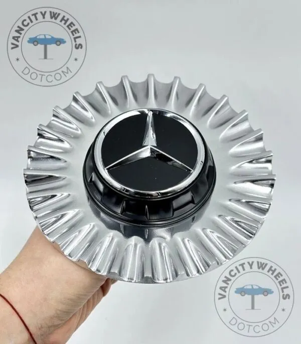 Chrome Mercedes Benz Maybach Center Cap Wheel Hub Cover – 150mm Fitment (Set of 4) - Image 6