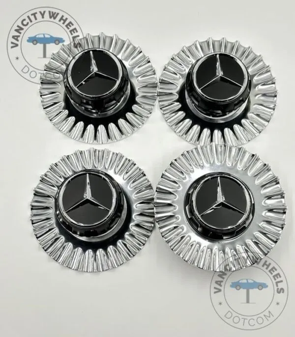 Chrome Mercedes Benz Maybach Center Cap Wheel Hub Cover – 150mm Fitment (Set of 4) - Image 2