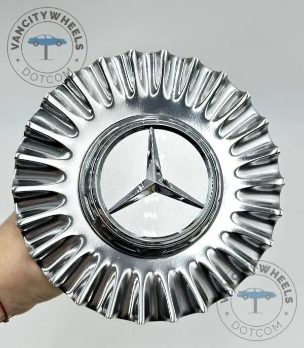Mercedes Maybach 150mm Chrome Center Cap - Luxury Upgrade - (Set of 4) - Image 2