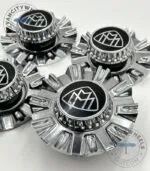 Mercedes Maybach S580 Hub Caps – Chrome, 145mm, Spike Design - (Set of 4) - Image 7