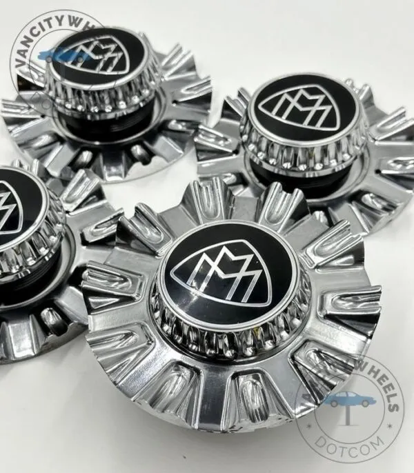 Mercedes Maybach S580 Hub Caps – Chrome, 145mm, Spike Design - (Set of 4) - Image 7