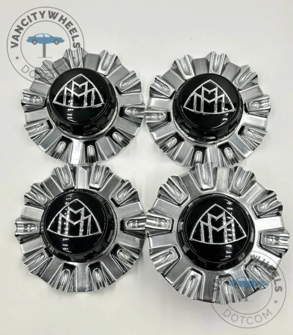 Mercedes Maybach S580 145mm Silver Spike Center Cap - (Set of 4) - Image 2