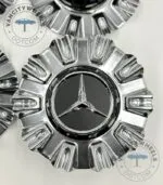 Mercedes Maybach S580 145mm Wheel Cap – Silver/Black - (Set of 4) - Image 2