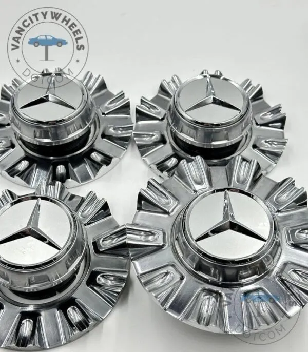 Mercedes Maybach 145mm Chrome Wheel Cap – S580 Fit - (Set of 4) - Image 2