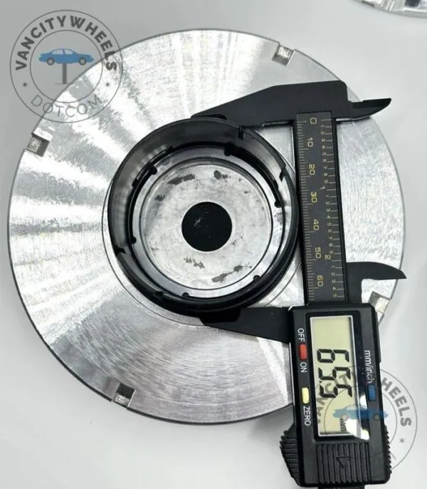 mercedes benz 147mm center caps – 147mm Chrome Wheel - (Set of 4) - Image 3