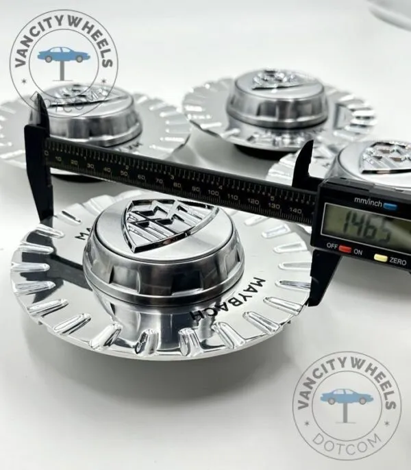 Chrome Mercedes Benz Wheel Cap Covers 147 mm Hub Fit - (Set of 4) - Image 4