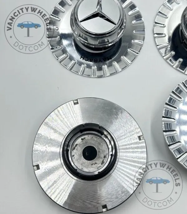 Mercedes Maybach Spike Center Caps – Chrome 147mm (4 Pack) - Image 5