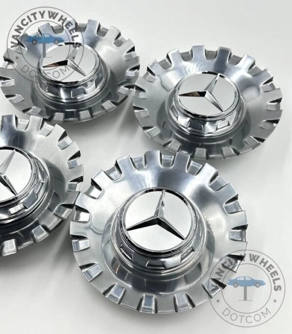 Chrome Mercedes Benz Maybach Center Cap Wheel Hub Cover 154mm, Mercedes-Benz A2224000900 Hub Cap, Mercedes Benz Spike Wheel Cap Covers