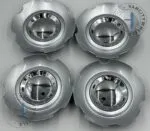 Bentley Flying Spur Caps: OEM Silver Twin-Spoke Elegance - (Set of 4) - Image 3