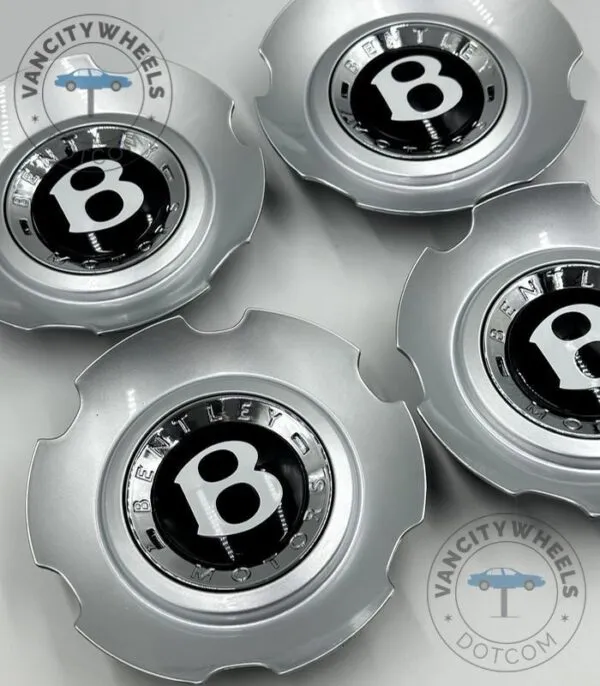 Bentley GT6 Wheel Caps – OEM Black/Silver, Flying Spur 6 Spoke - (Set of 4) - Image 6