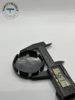 Ferrari 60mm/56mm Hub Caps - Bright Yellow & Black, 4-Piece Set - Image 2