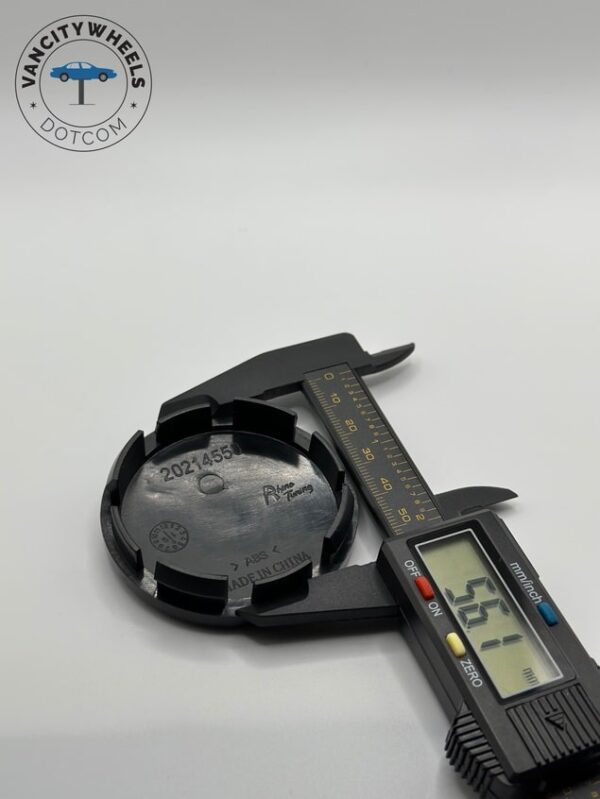 Ferrari 60mm/56mm Hub Caps - Bright Yellow & Black, 4-Piece Set - Image 2