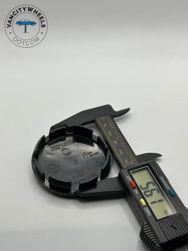 Ferrari 60mm/56mm Hub Caps - Bright Yellow & Black, 4-Piece Set - Image 2