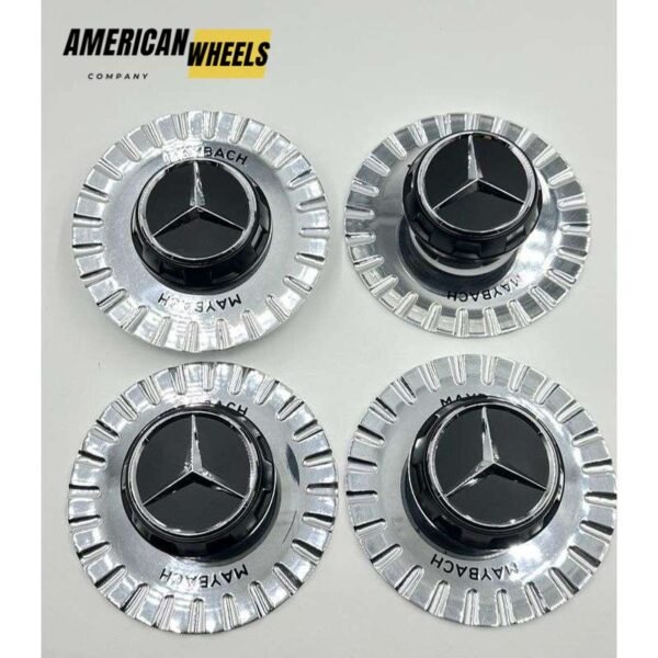 Maybach 146mm Chrome Wheel Center Hub Cover Cap For Mercedes Benz Maybach Wheels, Mercedes Benz 146mm Center HubCap Covers Chrome Color