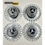 Maybach 146mm Chrome Wheel Caps 4Pcs