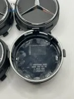 Black 75mm Floating Center Caps Mercedes – Premium Wheel Hub Caps - Image 4