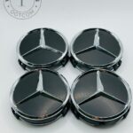 Chrome Mercedes Benz Alloy Wheel Center Caps 76mm