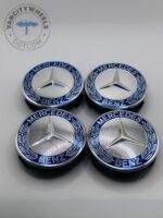 Mercedes Benz Blue Center Caps – Set of 4