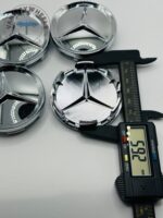 Set Of 4 Mercedes Benz Chrome Alloy Wheel Center Caps 64mm, Center Hub Caps For Mercedes Benz 64mm - Image 5