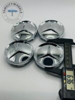 Set Of 4 Mercedes Benz Chrome Alloy Wheel Center Caps 64mm, Center Hub Caps For Mercedes Benz 64mm - Image 4