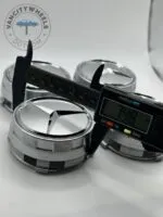 Set of 4 Gloss Silver Mercedes Benz Alloy Wheel Center Caps 75mm – Premium OEM-Style Hub Caps - Image 3