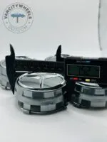 Set of 4 Gloss Grey Mercedes-Benz Alloy Wheel Center Caps – 75mm OEM Fit - Image 3