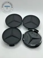Matte Black Mercedes Center Caps 75mm – Premium Fit (Set of 4) - Image 4