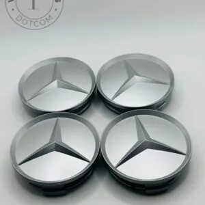 Silver Center Hub Caps for Mercedes Benz 75mm