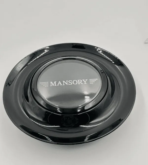 Mansory Floating Caps – 4Pcs, Gloss Black, Anti-Theft Fit - Image 3