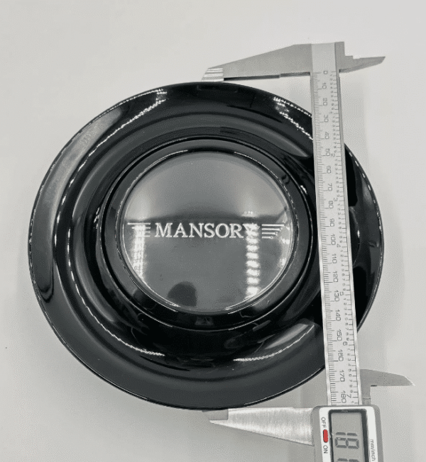 Mansory Floating Caps – 4Pcs, Gloss Black, Anti-Theft Fit - Image 5