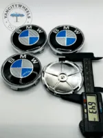 Set Of 4 Bmw Alloy Wheel Center Caps 68mm, Center Hub Caps For Bmw Cars 68mm - Image 3