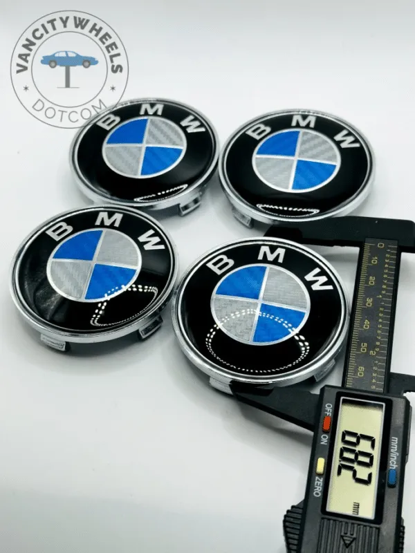 Set Of 4 Bmw Alloy Wheel Center Caps 68mm, Center Hub Caps For Bmw Cars 68mm - Image 2